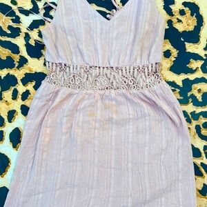 Altar'd State Blush Textured dress